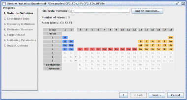 Quantemol-N Screenshot Panel 1