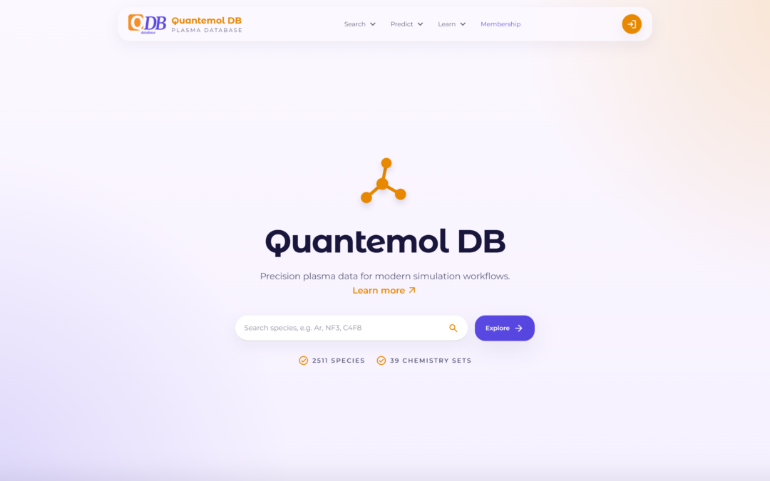 Rebuilding QDB: Upgrading the Quantemol Database for Faster Plasma Chemistry Research