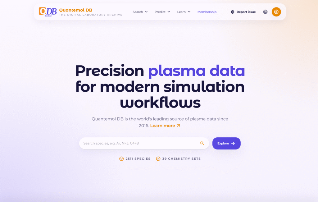 Qdb Database Rebuilding QDB: Upgrading the Quantemol Database for Faster Plasma ...